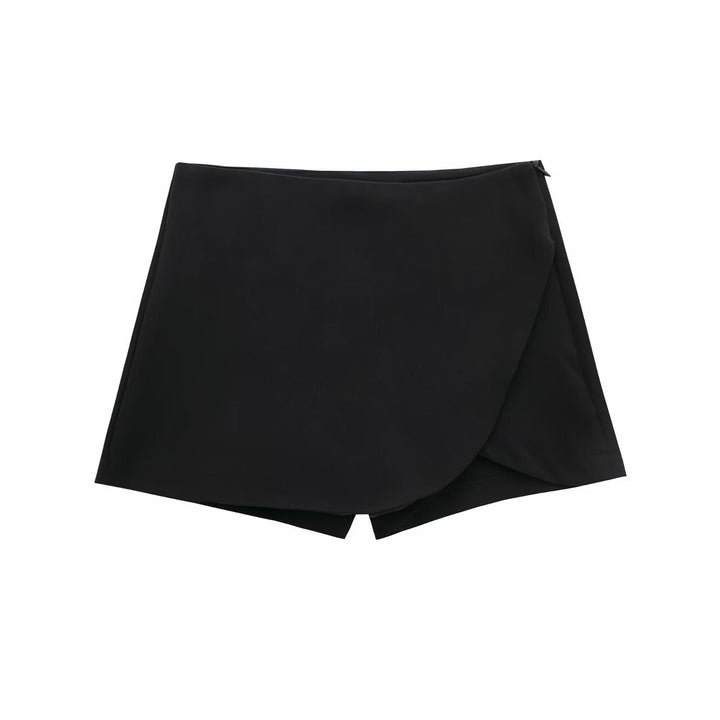 Shavina - Mini-Jupe-Short Portefeuille à Taille Haute