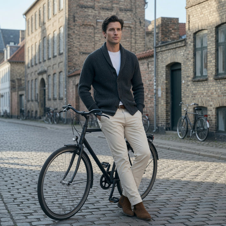 Yanis - Cardigan À Manches Longues Et Boutons