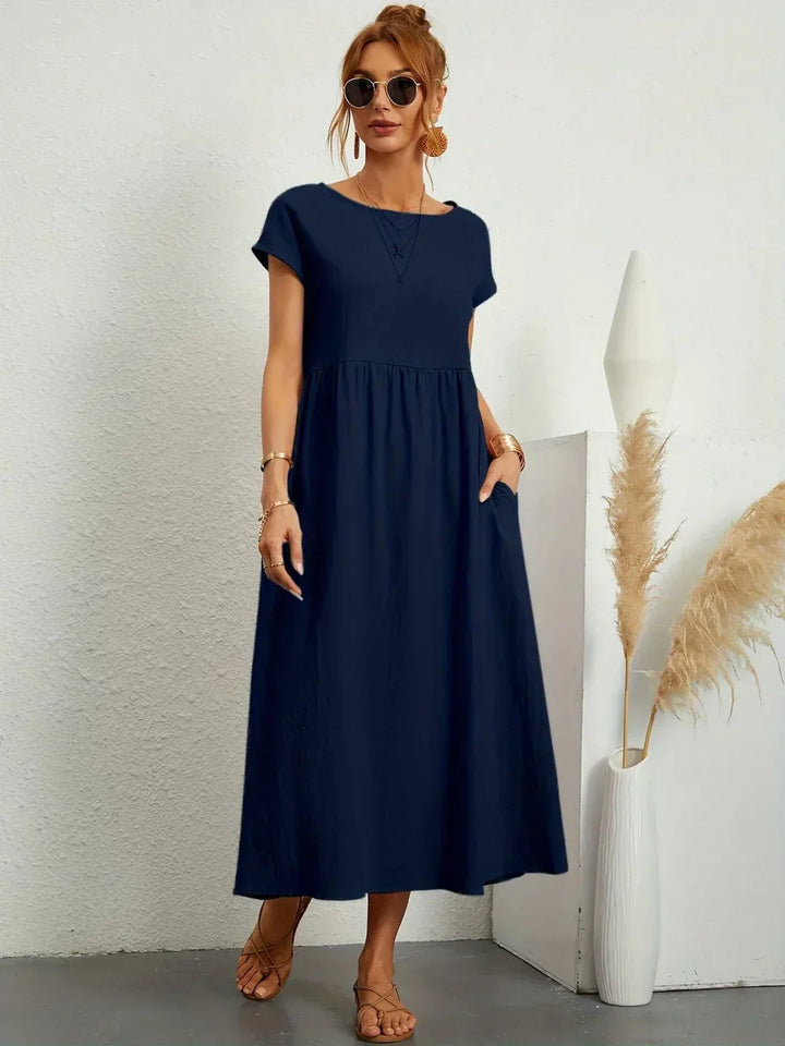 Neila - Robe Longue Ample Avec Poche