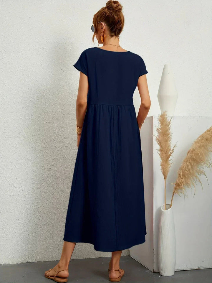 Neila - Robe Longue Ample Avec Poche