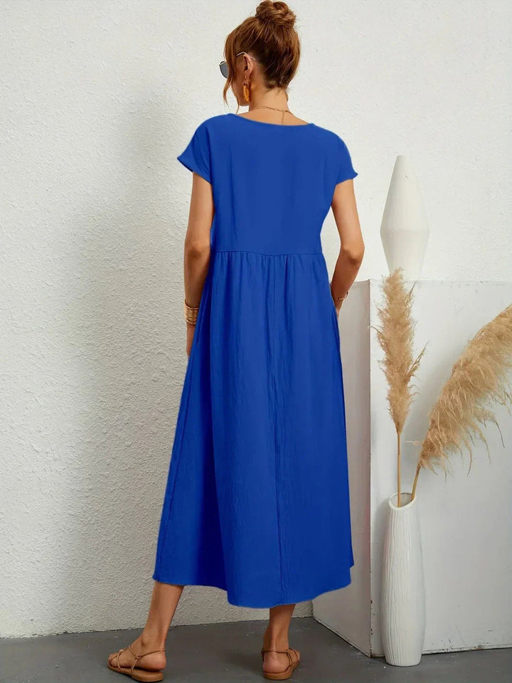 Neila - Robe Longue Ample Avec Poche