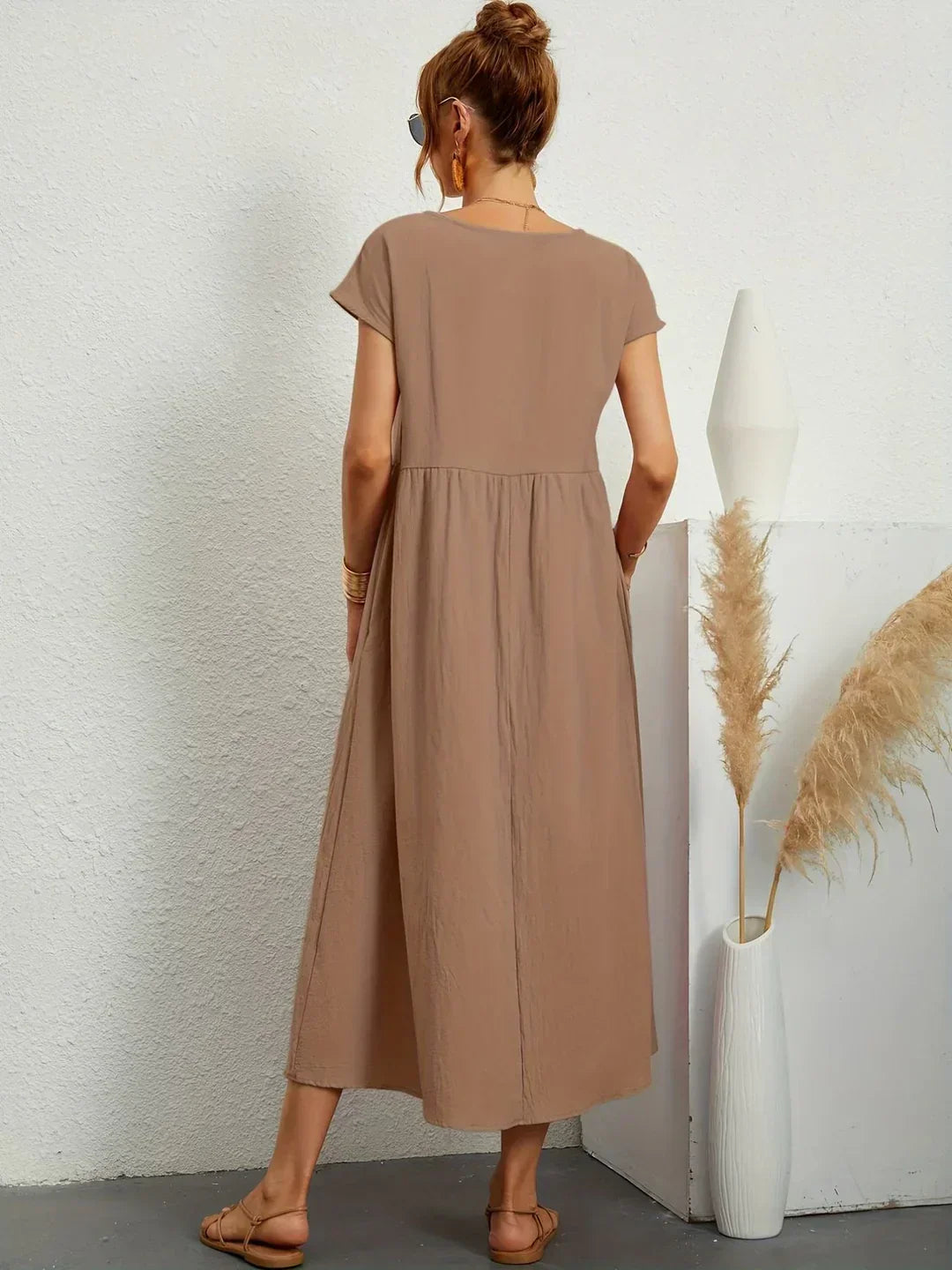 Neila - Robe Longue Ample Avec Poche