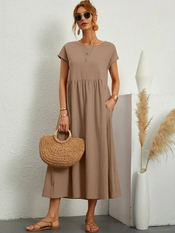 Neila - Robe Longue Ample Avec Poche