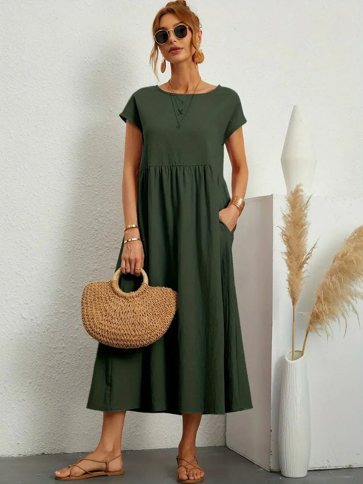 Neila - Robe Longue Ample Avec Poche