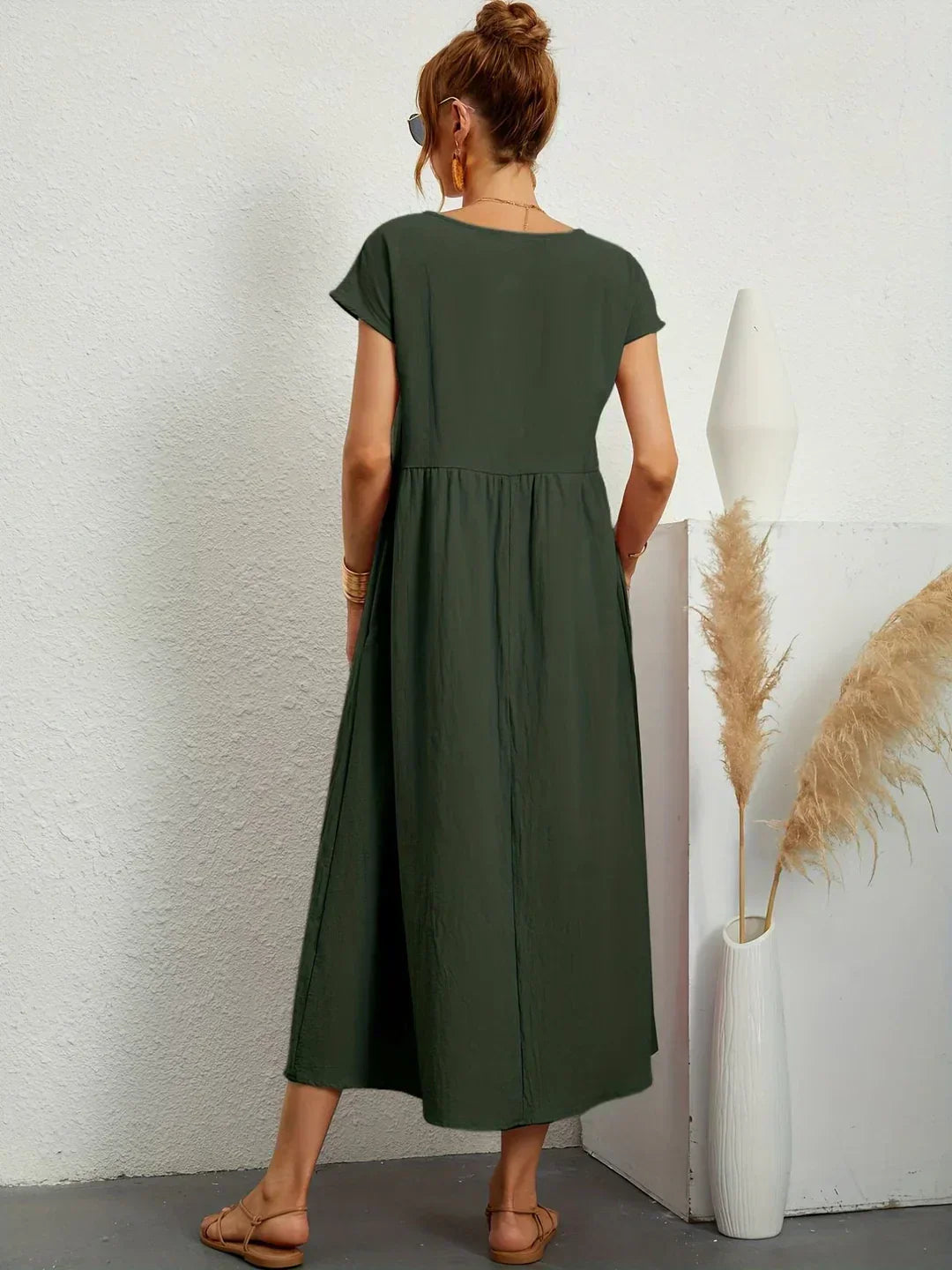Neila - Robe Longue Ample Avec Poche