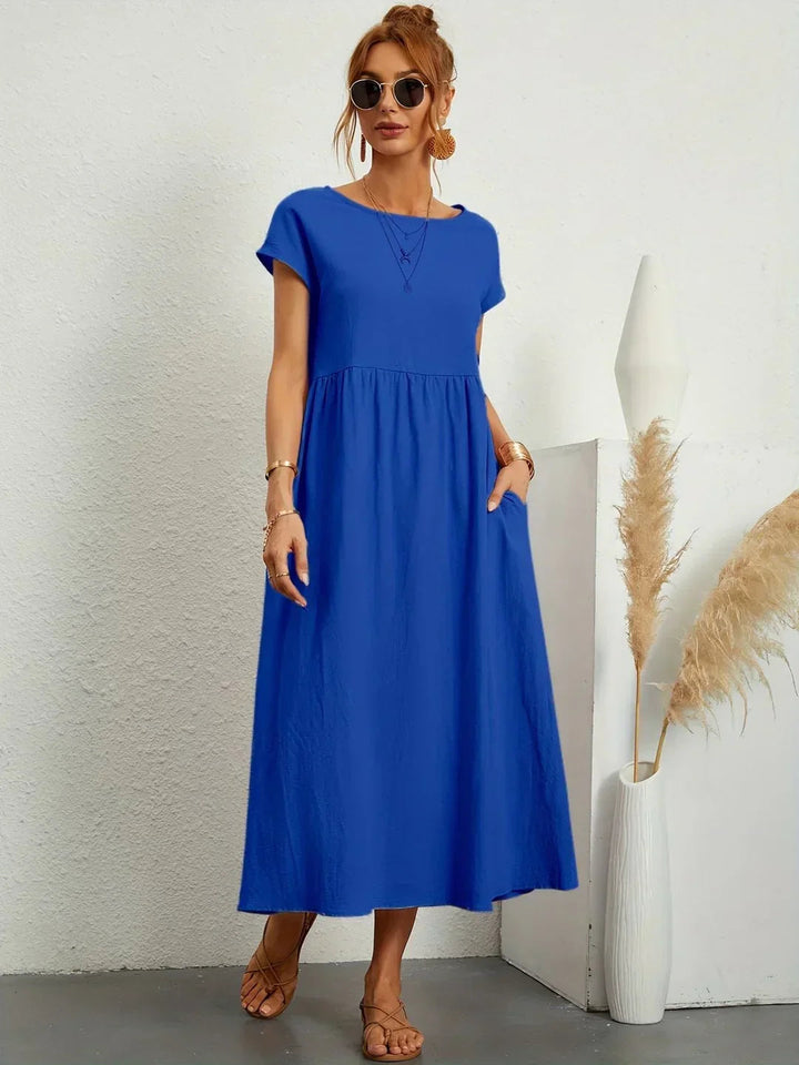 Neila - Robe Longue Ample Avec Poche