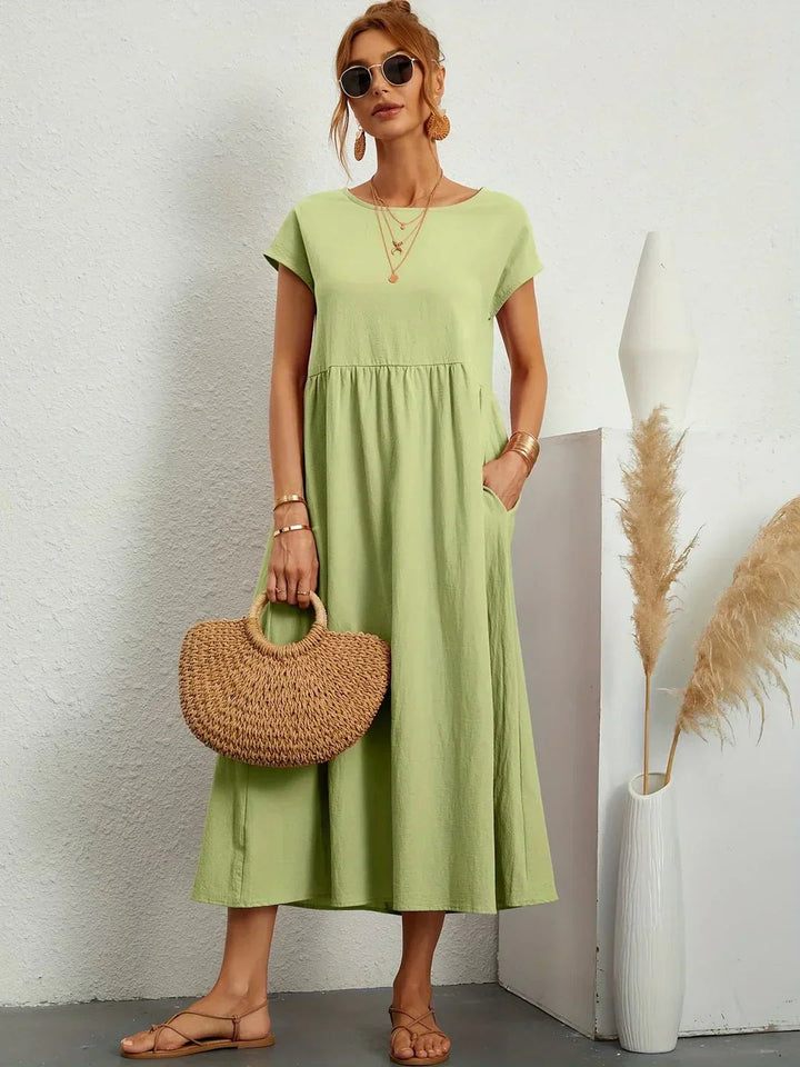 Neila - Robe Longue Ample Avec Poche