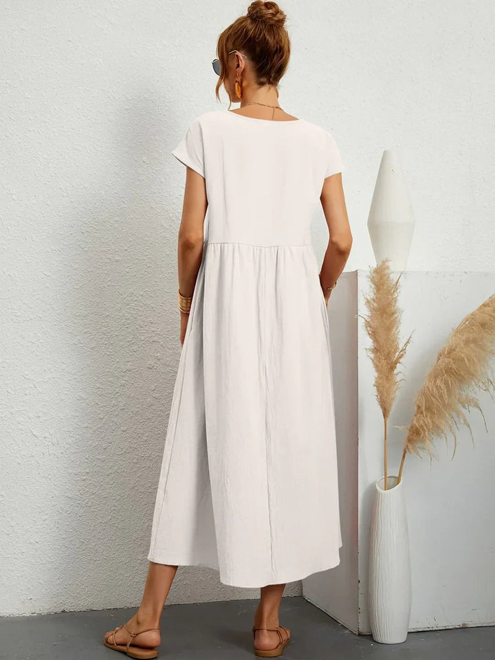 Neila - Robe Longue Ample Avec Poche