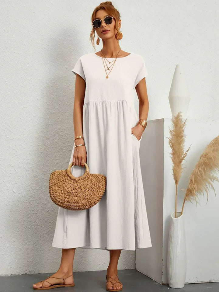 Neila - Robe Longue Ample Avec Poche