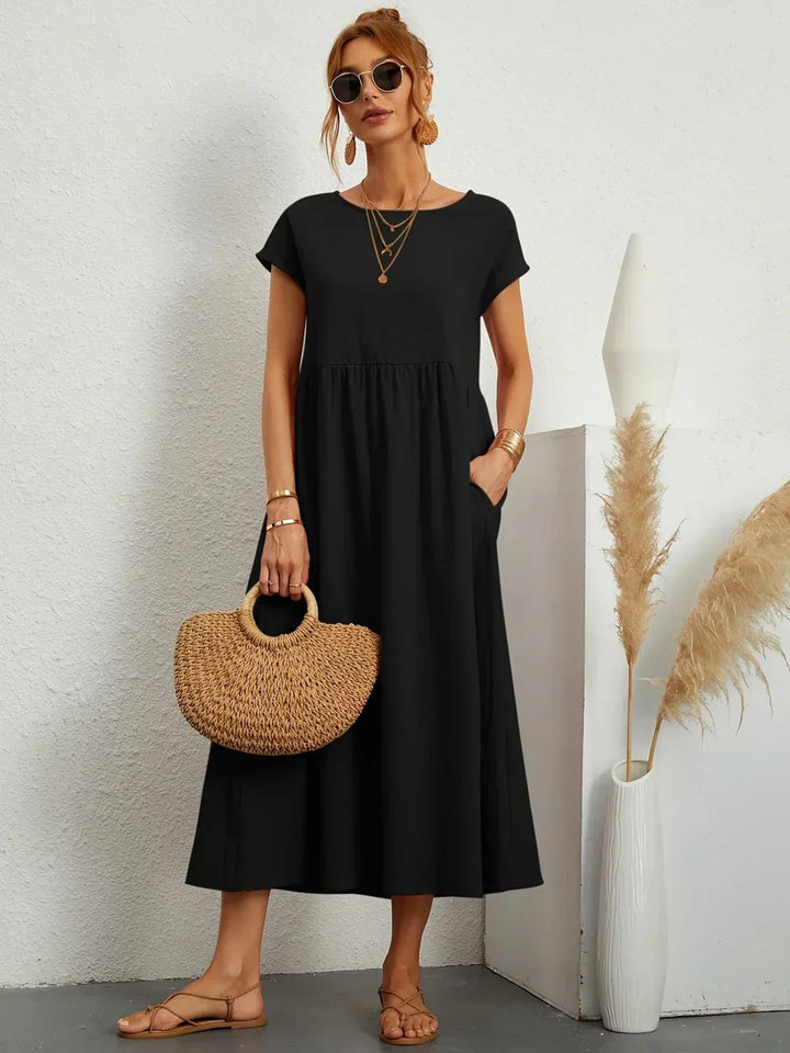 Neila - Robe Longue Ample Avec Poche