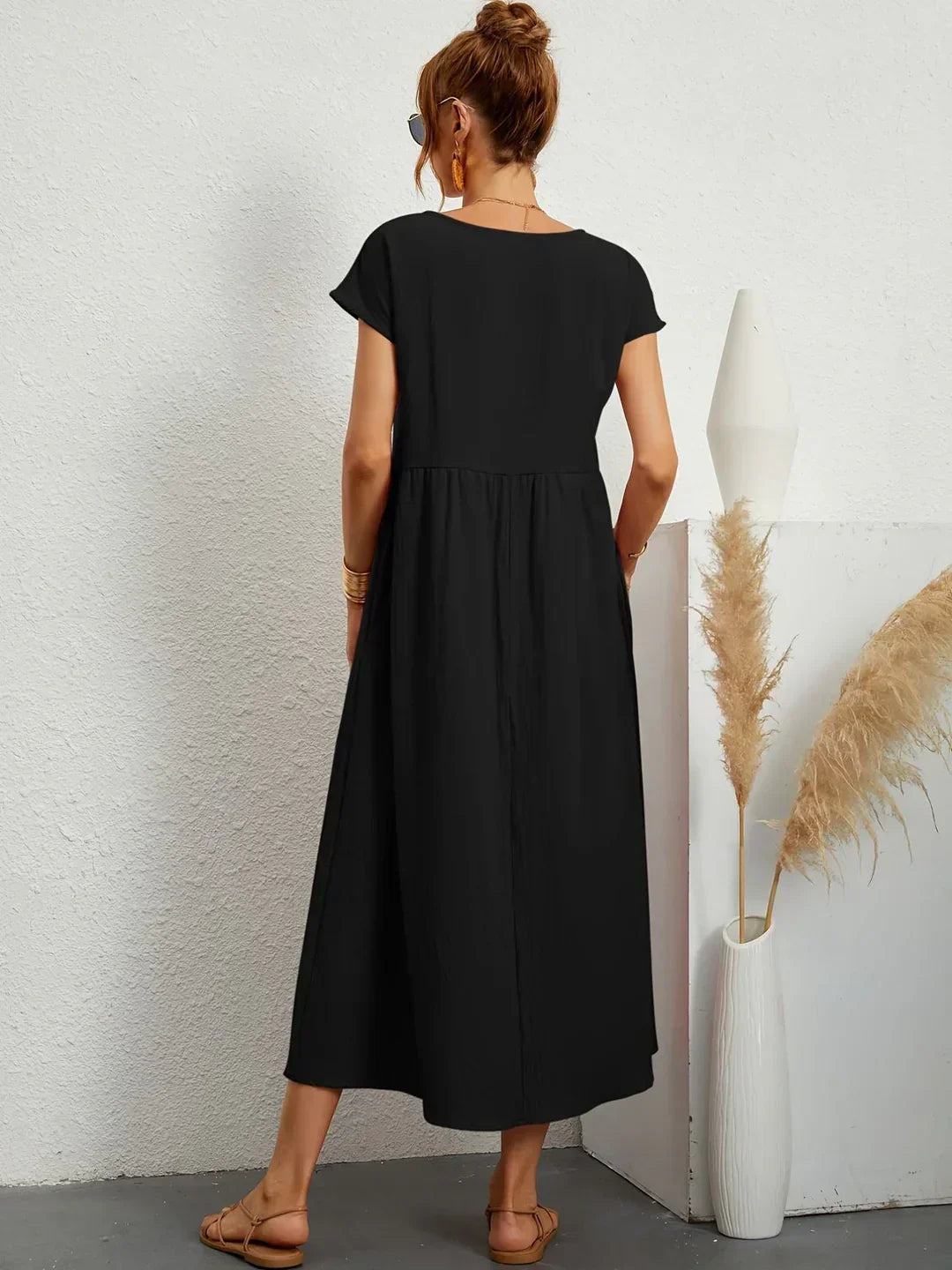 Neila - Robe Longue Ample Avec Poche