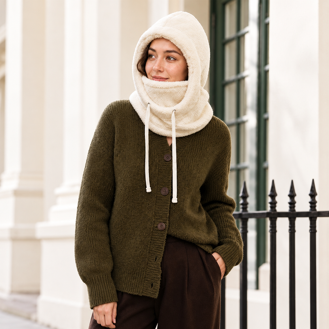 Norvello - Cagoule À Capuche en Polaire Avec Protection Pour Le Visage