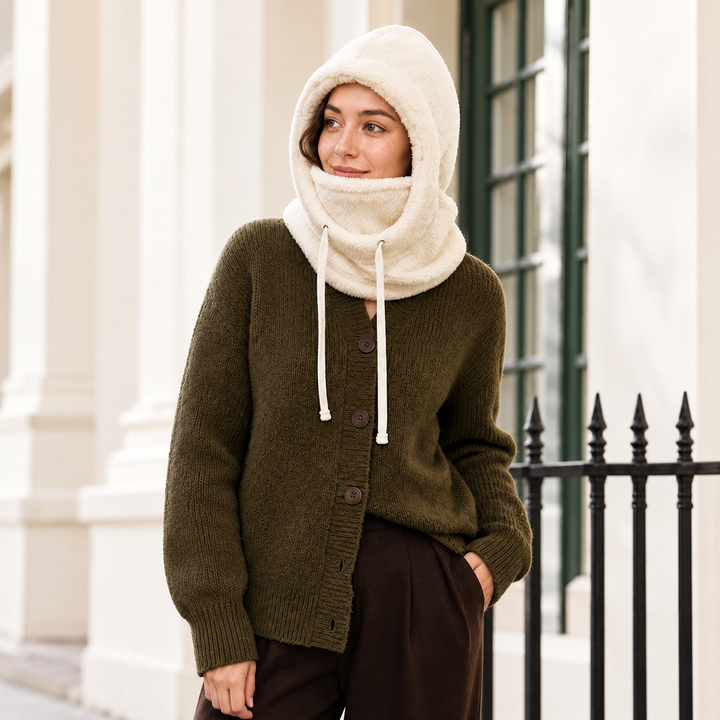 Norvello - Cagoule À Capuche en Polaire Avec Protection Pour Le Visage