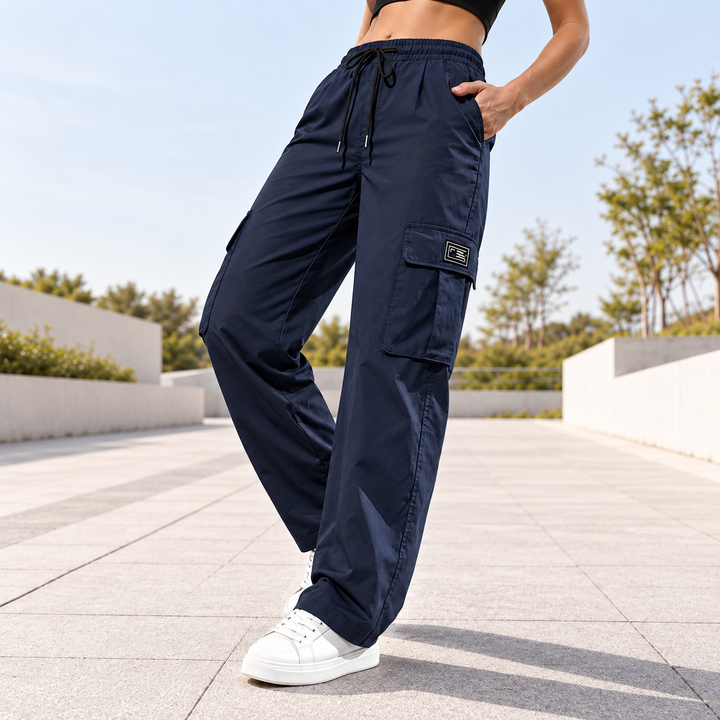 lauriane - Pantalon Cargo À Jambes Droites