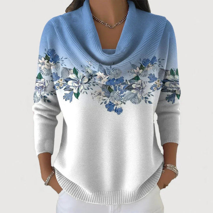 Sabatina - Pull À Motifs Floraux Avec Col Souple