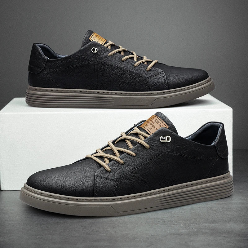 Hampus - Baskets en Cuir Véritable