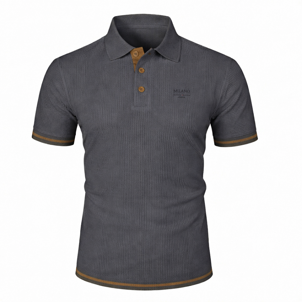 Arsen - Polo Texturé À Manches Courtes