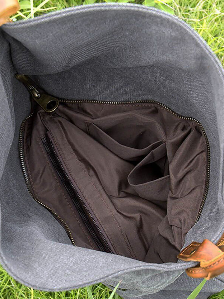 Liraine - Sac À Bandoulière en Toile Et Cuir