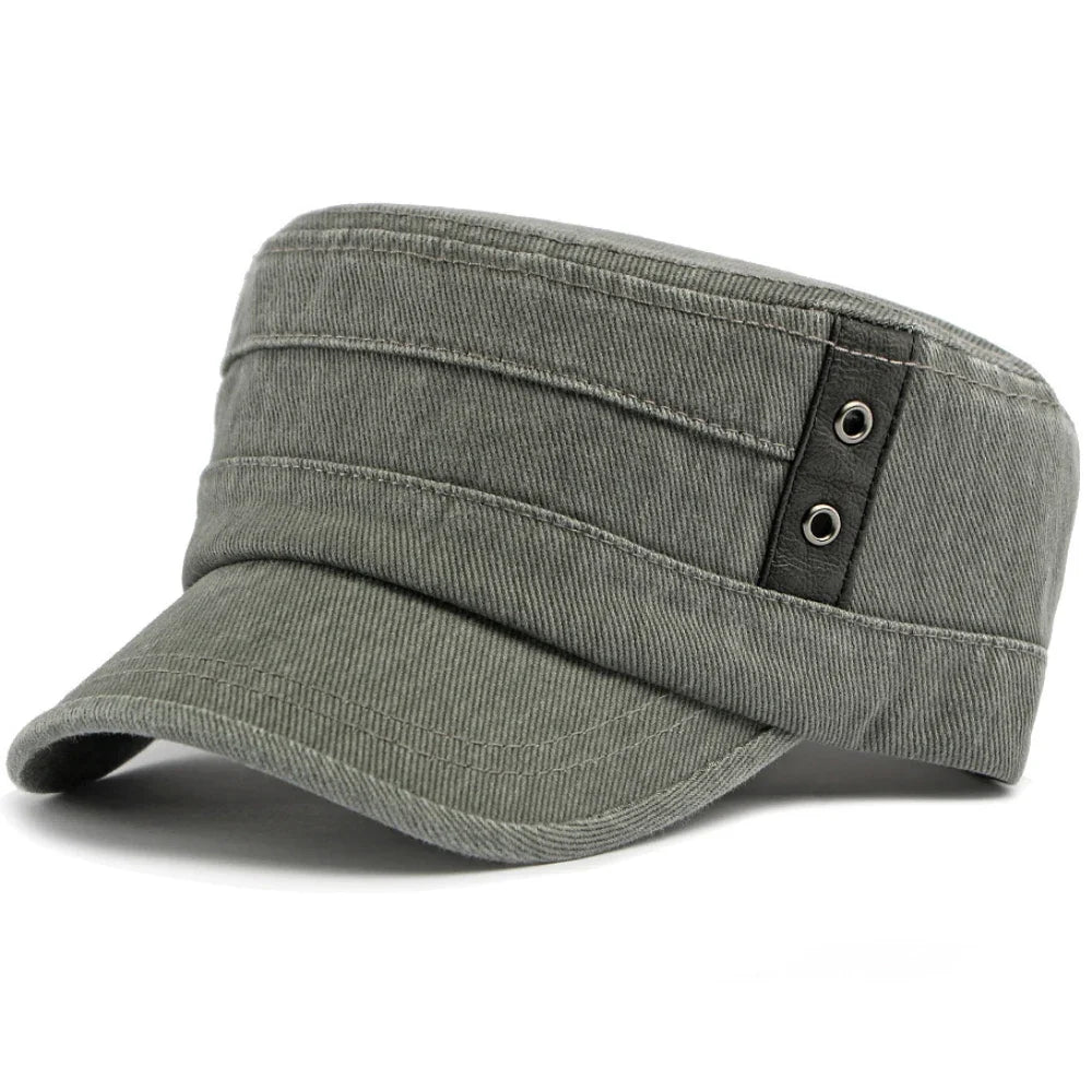 Salih - Casquette en Denim Avec Bandeau À Boucle