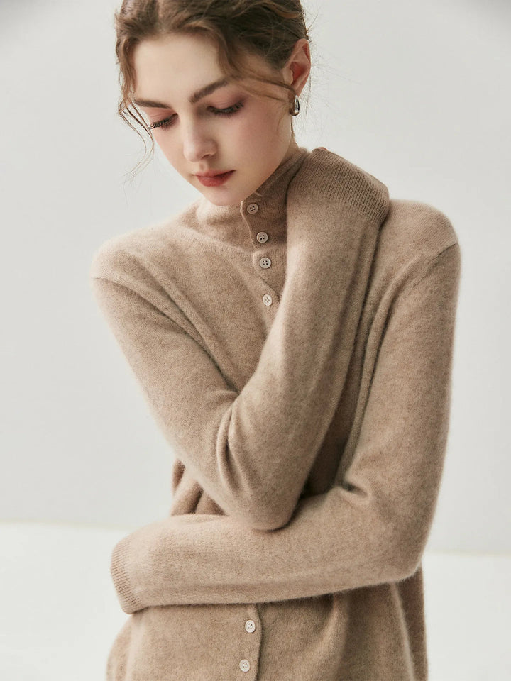 Areum - Cardigan en Cachemire À Manches Longues Et Boutons