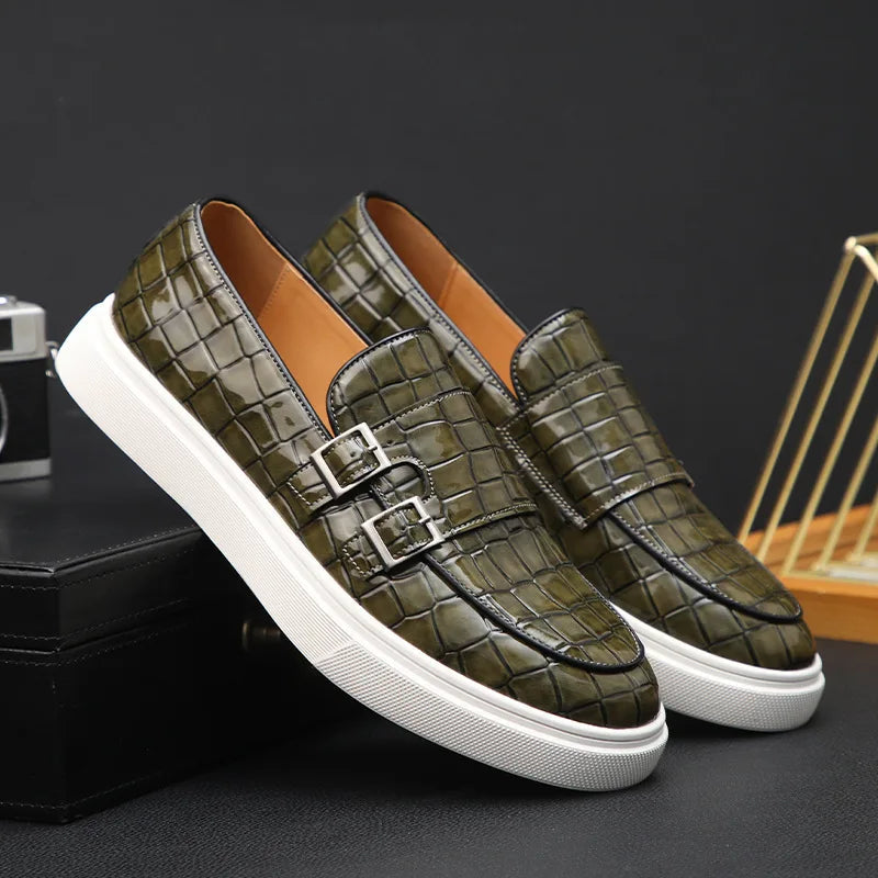 Loic - Mocassin Effet Crocodile