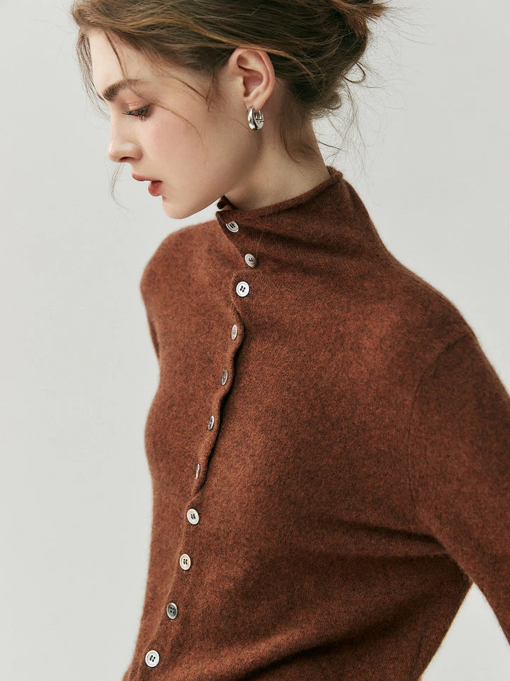 Areum - Cardigan en Cachemire À Manches Longues Et Boutons