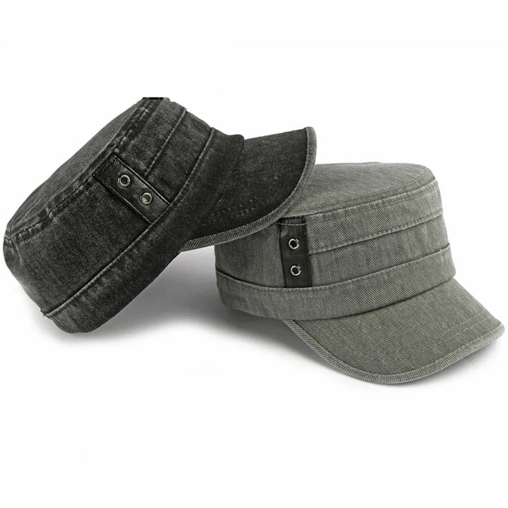 Salih - Casquette en Denim Avec Bandeau À Boucle