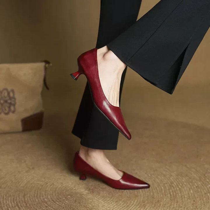 Samra - Escarpins en Cuir Véritable