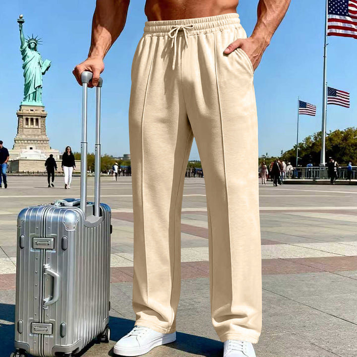 Semih - Pantalon À Cordon De Serrage Avec Poches Latérales