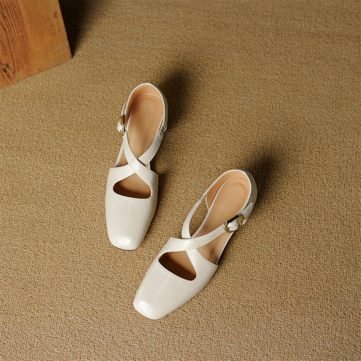 Malena - Chaussures À Lanières Croisées en Cuir