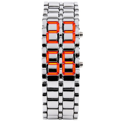 Veltrix - Montre À Affichage Numérique en Acier Inoxydable