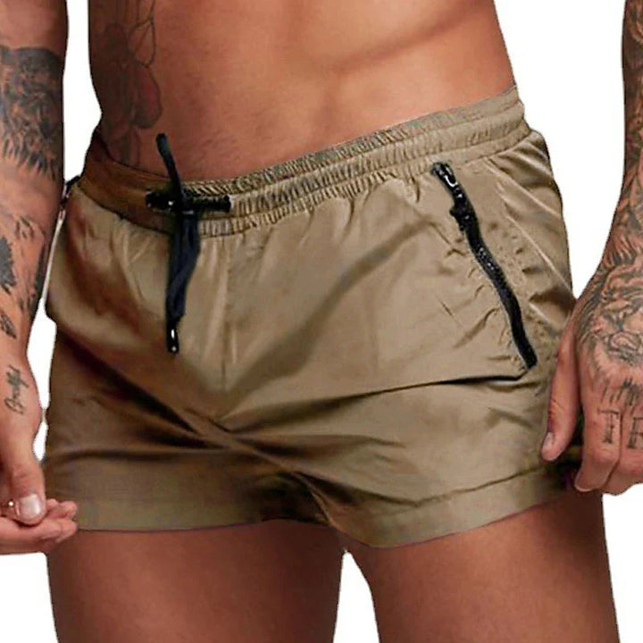 Dorian - Short De Dain Avec Poche Zippée