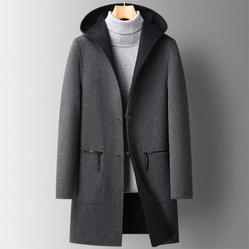 Teagan - Manteau À Capuche en Laine