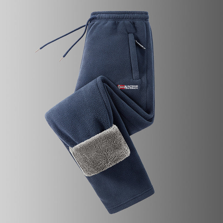 Ingolf - Pantalon Doublé en Polaire Avec Cordon De Serrage Et Poches Zippées