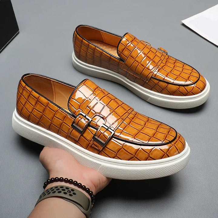 Loic - Mocassin Effet Crocodile