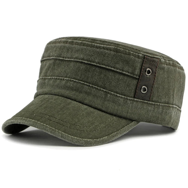 Salih - Casquette en Denim Avec Bandeau À Boucle