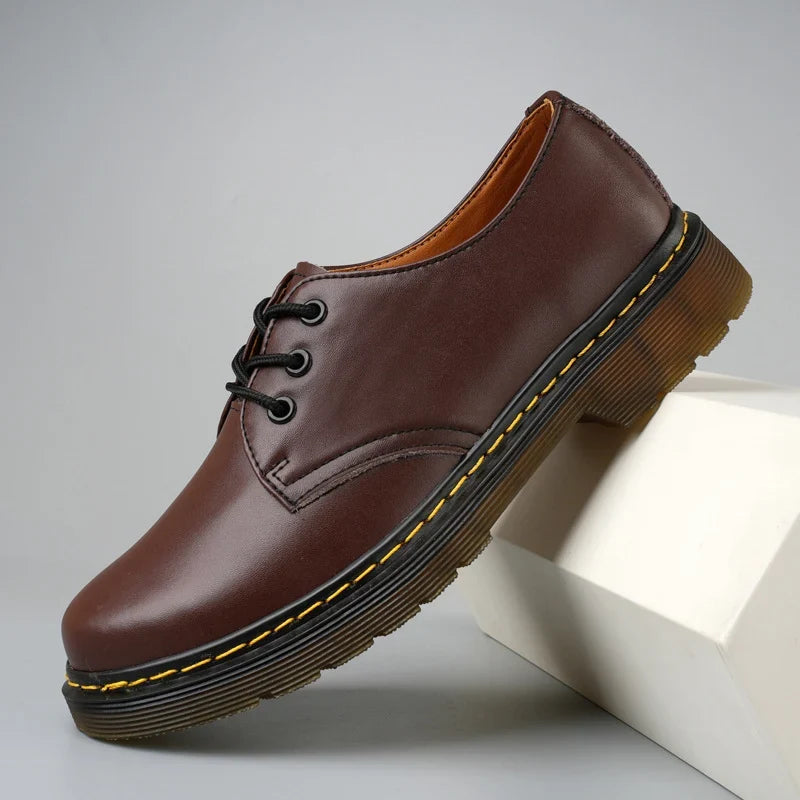 Nyklas - Chaussures Derby à Lacets Avec Surpiqûres Contrastées Sur la Semelle