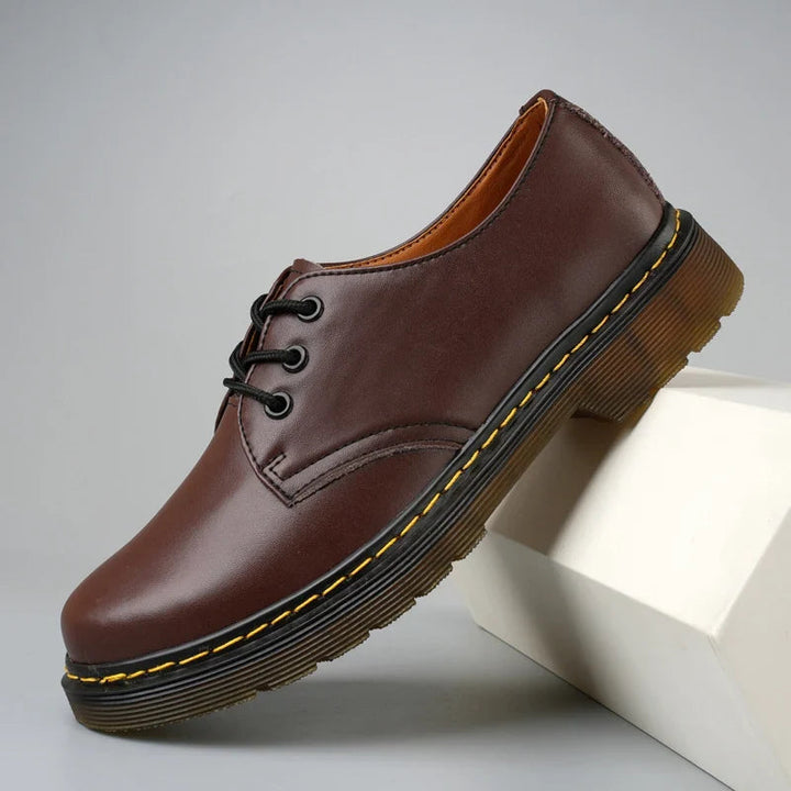 Nyklas - Chaussures Derby à Lacets Avec Surpiqûres Contrastées Sur la Semelle