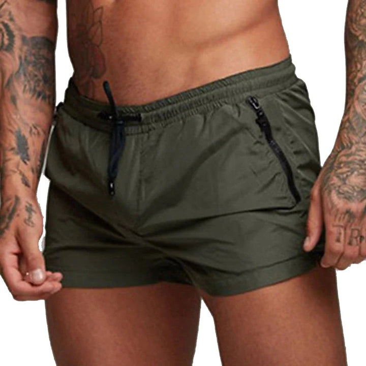 Dorian - Short De Dain Avec Poche Zippée