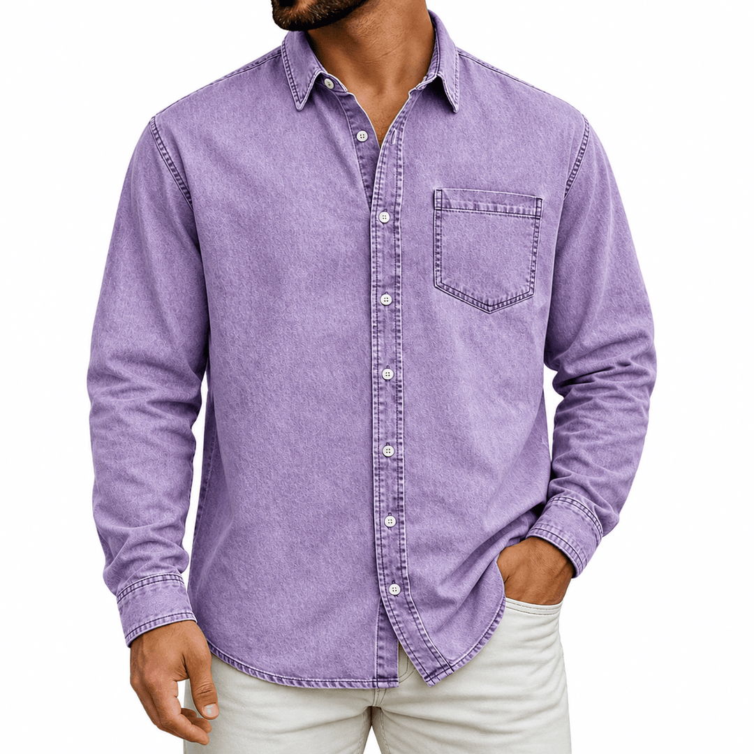 Markrem - Chemise en Jean Avec Poche Avant
