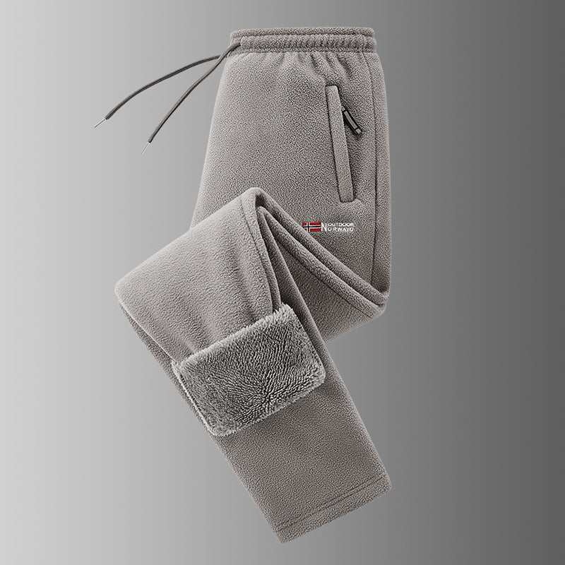 Ingolf - Pantalon Doublé en Polaire Avec Cordon De Serrage Et Poches Zippées