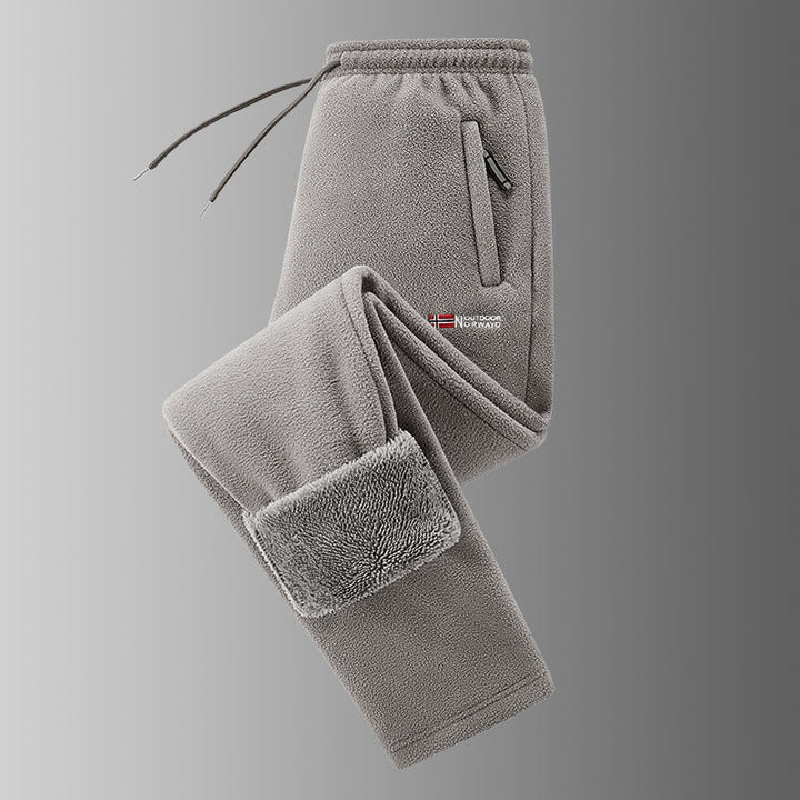 Ingolf - Pantalon Doublé en Polaire Avec Cordon De Serrage Et Poches Zippées