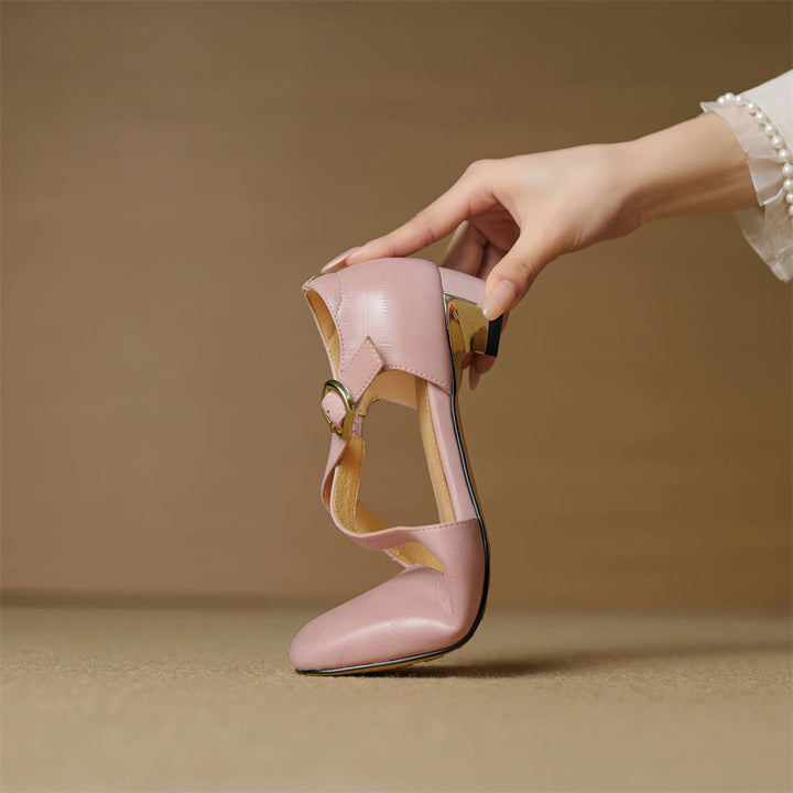 Malena - Chaussures À Lanières Croisées en Cuir