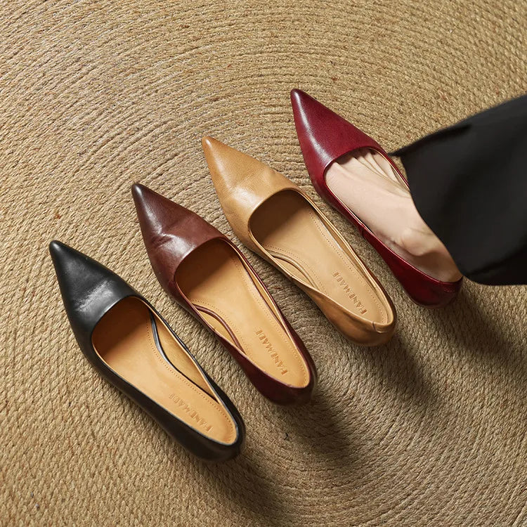 Samra - Escarpins en Cuir Véritable