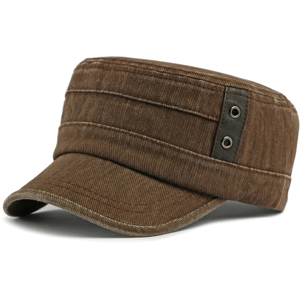 Salih - Casquette en Denim Avec Bandeau À Boucle