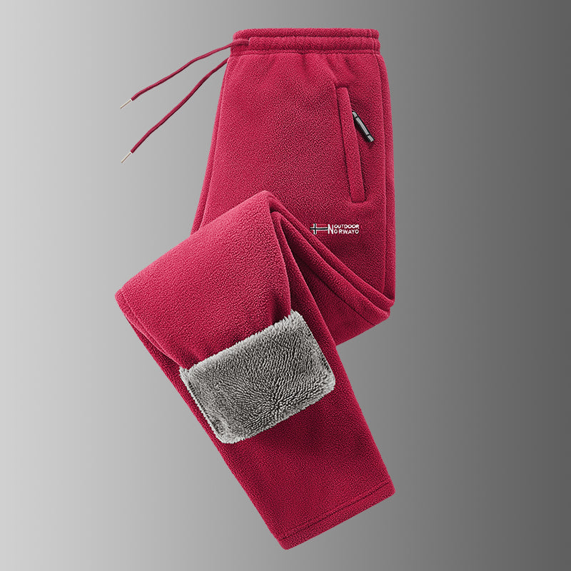 Ingolf - Pantalon Doublé en Polaire Avec Cordon De Serrage Et Poches Zippées