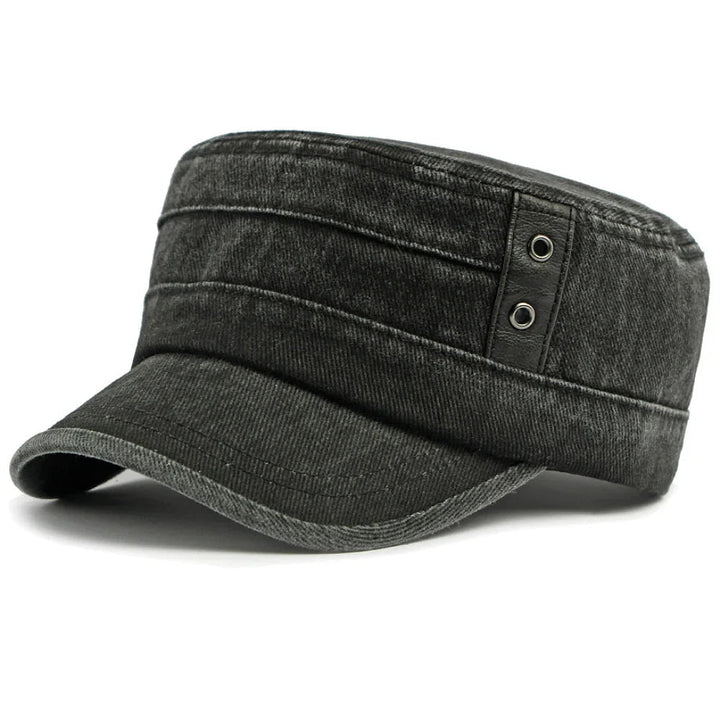 Salih - Casquette en Denim Avec Bandeau À Boucle
