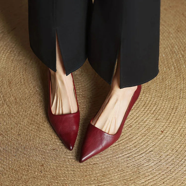 Samra - Escarpins en Cuir Véritable