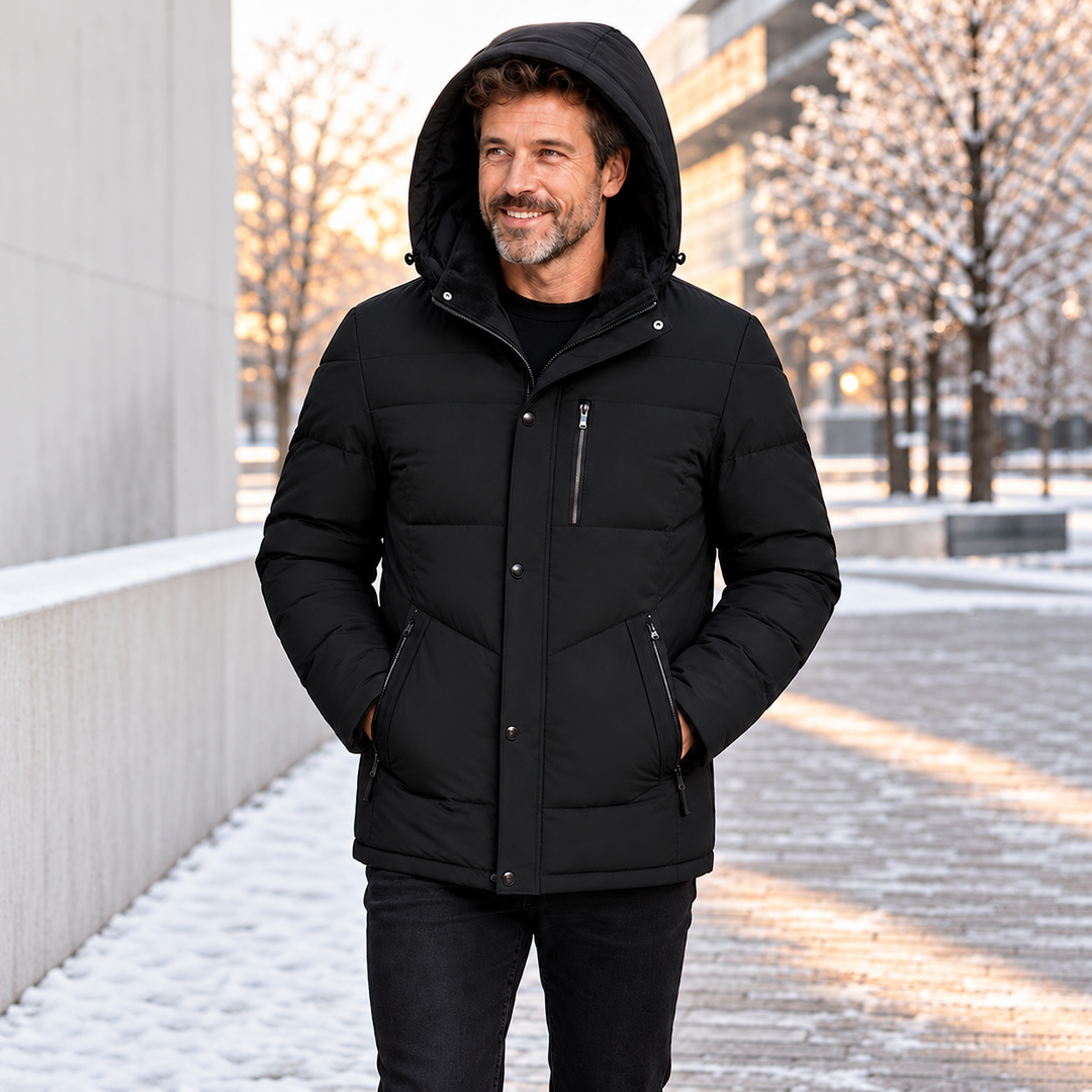 Jahsiah - Manteau D'hiver Doublé en Polaire