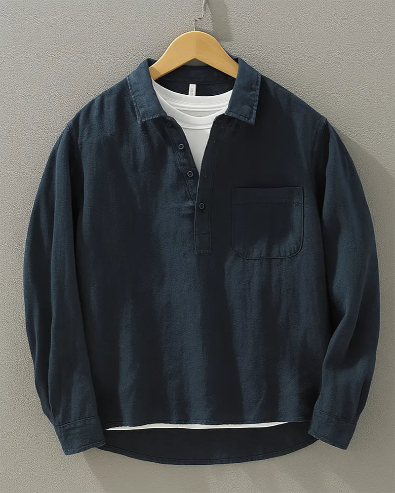 Rustam - Chemise À Col Et Manches Longues Avec Poche